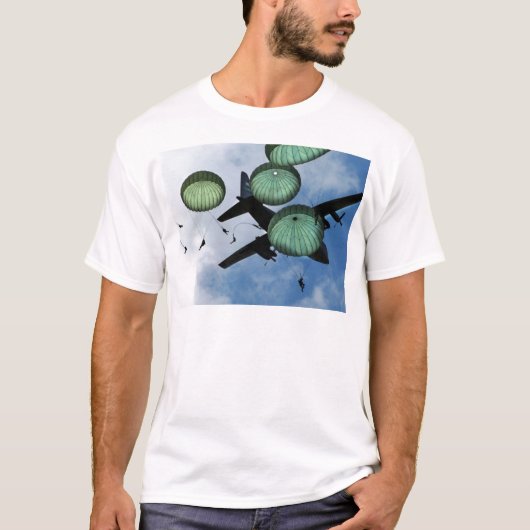 Mass Jump Mission, Parachutes, VS Army T-shirt (Voorkant)