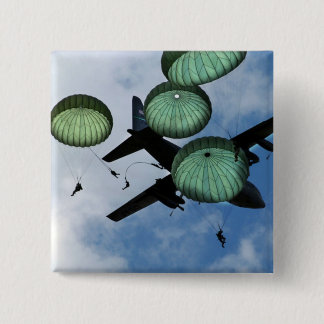 Mass Jump Mission, Parachutes, VS Army Vierkante Button 5,1 Cm