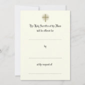 Massa aanbieden Florale goddelijke lof Eucharistie Kaart (Achterkant)