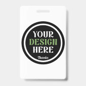 Massa aangepaste logo bedrijf werknemer waardering badge (Voorzijde)