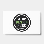 Massa aangepaste logo bedrijf werknemer waardering badge (Voorzijde)