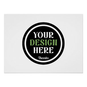 Massa aangepaste logo bedrijf werknemer waardering perfect poster