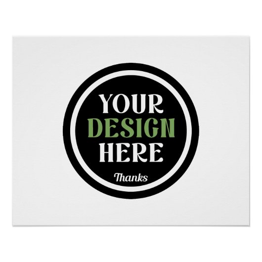 Massa aangepaste logo bedrijf werknemer waardering perfect poster (Voorkant)