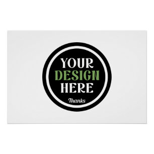 Massa aangepaste logo bedrijf werknemer waardering perfect poster