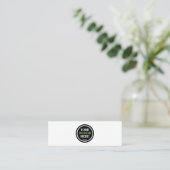 Massa aangepaste logo bedrijfsbeoordeling voor wer mini visitekaartje (Staand voorkant)