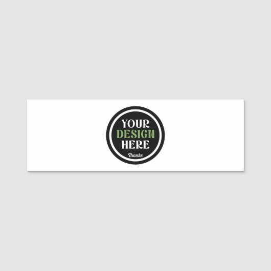 Massa aangepaste logo bedrijfsbevestiging voor wer naamplaatje (Voorkant)