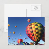 Massa Ascension-ballonnen Briefkaart (Voorkant / Achterkant)