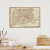 Massa, Conn, RI 2 Poster (Keuken)