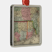 Massa, Conn, RI Map door Mitchell Metalen Ornament (Rechts)