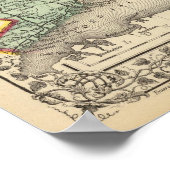 Massa, Conn, RI Map door Mitchell Poster (Hoek)