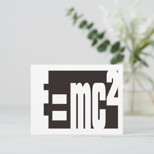 Massa-energie-equivalentie Briefkaart (Staand voorkant)