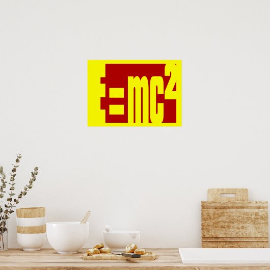 Massa-energie-equivalentie Poster (Keuken)