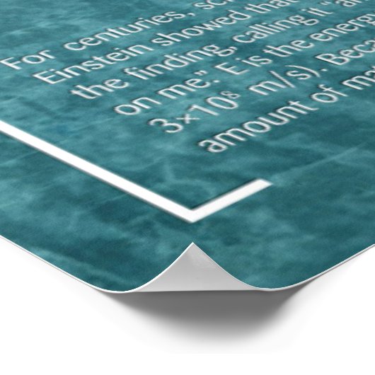 Massa-energie — Poster Wiskunde (Hoek)