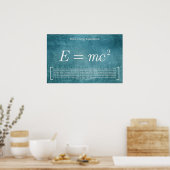 Massa-energie — Poster Wiskunde (Keuken)