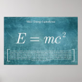 Massa-energie — Poster Wiskunde (Voorkant)