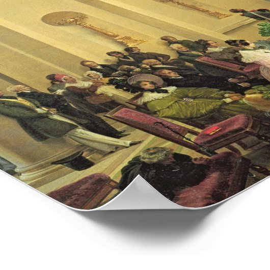 Massa in de expiatoire kapel, 1830-48 poster (Hoek)