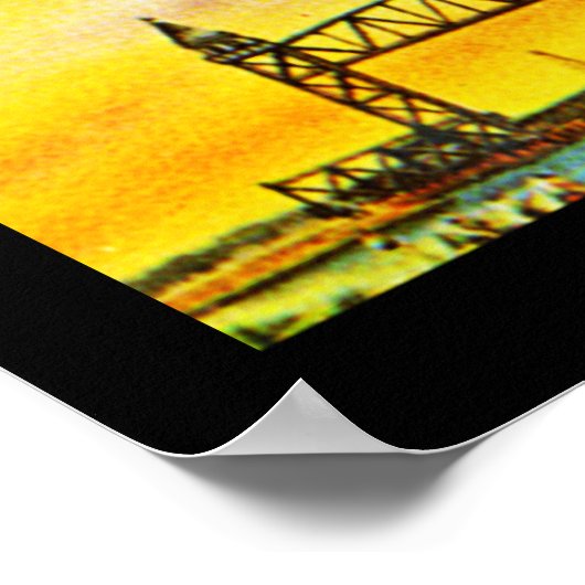 Massa  kabeljauw. Art Deco-Poster Poster (Hoek)