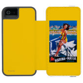 Massa Marina Travel Poster Incipio iPhone Portemonnee Hoesje (Agenda Open)