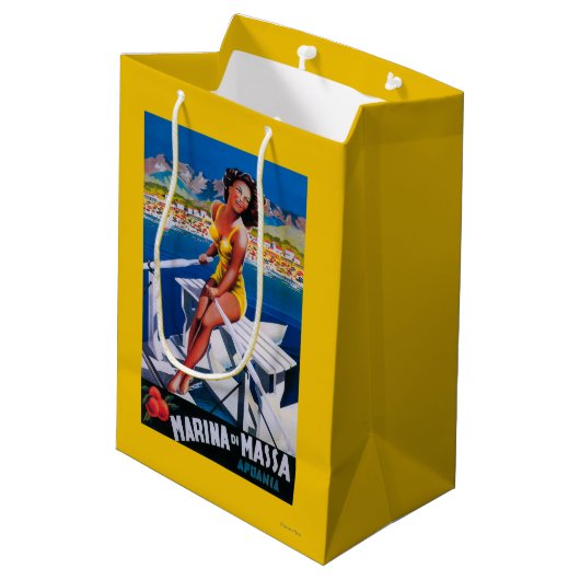 Massa Marina Travel Poster Medium Cadeauzakje (Achterkant Gekanteld)