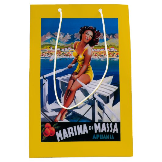 Massa Marina Travel Poster Medium Cadeauzakje (Voorkant)