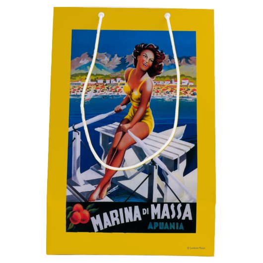Massa Marina Travel Poster Medium Cadeauzakje (Achterkant)