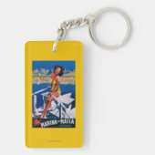 Massa Marina Travel Poster Sleutelhanger (achterkant)