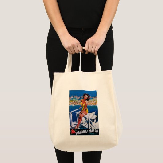 Massa Marina Travel Poster Tote Bag (Voorkant (product))