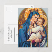 Massa Massa Massa Massa Massa Maagd Maria Jesus Briefkaart (Voorkant / Achterkant)