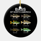 Massa Noord-Amerika Love Vist Keramisch Ornament (Achterkant)