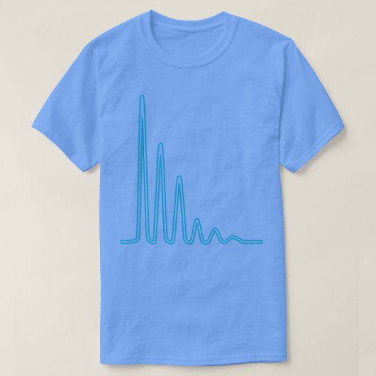 Massa Piekenvelop blauw op lichte achtergrond T-shirt (Design voorkant)