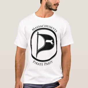 Massa piratenvlag met tekst t-shirt