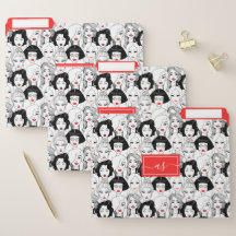 Massa Retro Vrouwen Vogue Rode Lippen Monogram