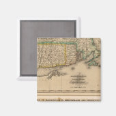 Massa, Rhode Island, Connecticut Magneet (Voorkant / Achterkant)