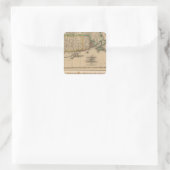 Massa, Rhode Island, Connecticut Vierkante Sticker (Tas)
