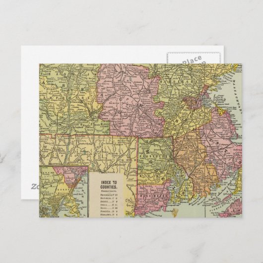 Massa, RI 3 Briefkaart (Voorkant / Achterkant)