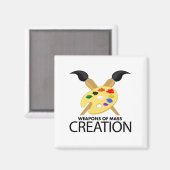 Massa scheppende wapens magneet (Voorkant / Achterkant)