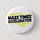 Massa Times Acceleration Ronde Button 5,7 Cm (Voorkant)