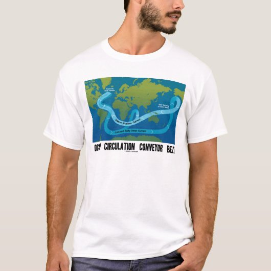 Massa-transportband voor de oceaan (Wereldkaart) T-shirt (Voorkant)