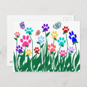 Massa van de productie van handpalmen briefkaart (Voorkant / Achterkant)