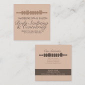 Massa van het gemiddelde lichaam dat de bloeddruk vierkante visitekaartje (Voorkant / Achterkant)