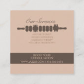 Massa van het gemiddelde lichaam dat de bloeddruk vierkante visitekaartje (Achterkant)