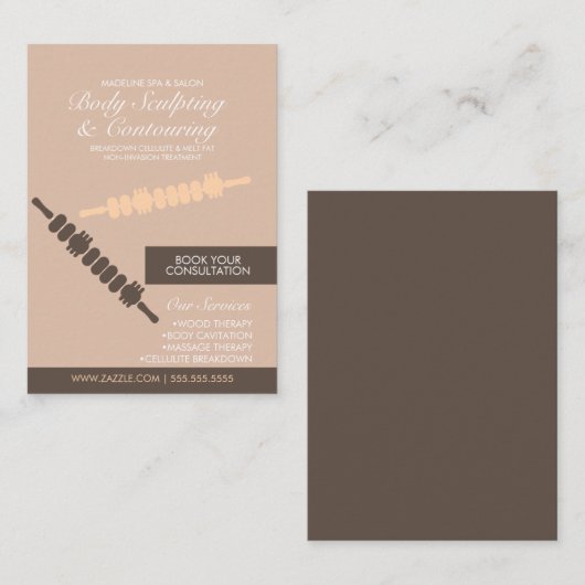 Massa van het gemiddelde lichaam dat de bloeddruk  visitekaartje (Voorkant / Achterkant)