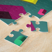 Massa van vormen in 3D Legpuzzel (Zijkant)
