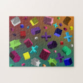 Massa van vormen in 3D Legpuzzel (Horizontaal)