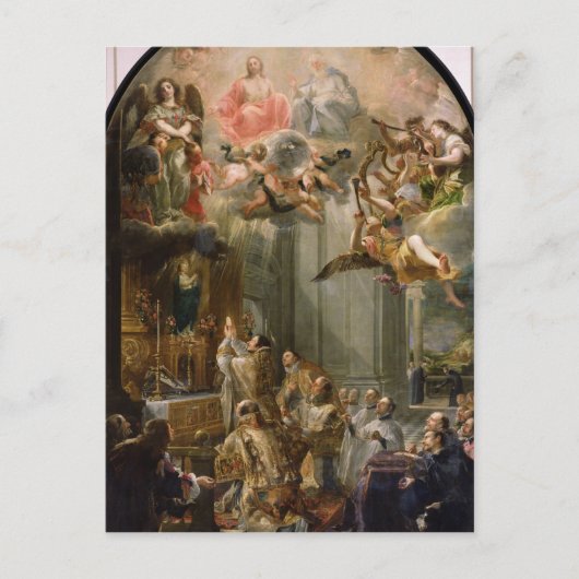 Massa voor de Orde van Trinitariërs, 1666 Briefkaart (Voorkant)