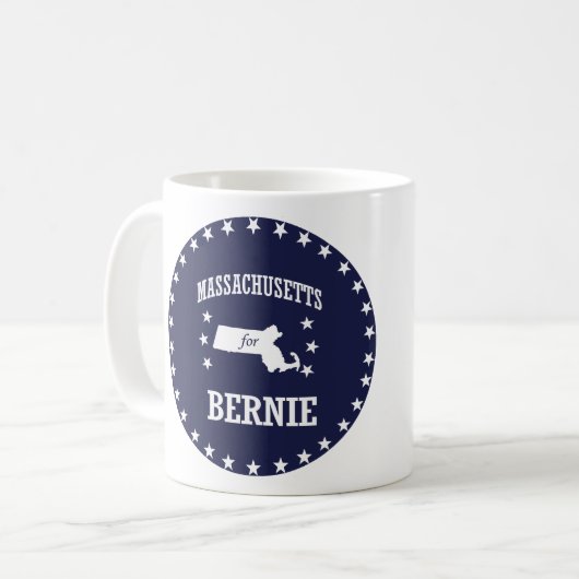 MASSACHUSETTEN VOOR BERNIE SANDERS KOFFIEMOK (Voorkant links)