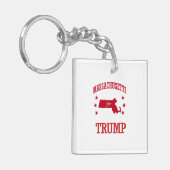MASSACHUSETTEN VOOR DONALD TRUMP SLEUTELHANGER (Voorkant Links)