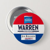 Massachusetts 2020 kiesbiljet ronde button 7,6 cm (Voorkant /achterkant)