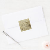 Massachusetts 3 vierkante sticker (Envelop)