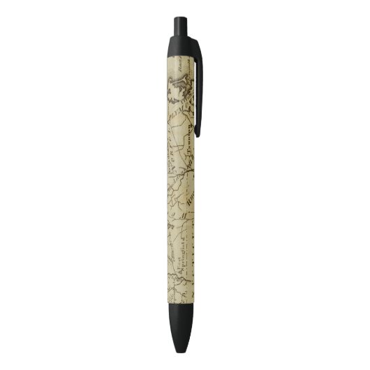 Massachusetts 3 zwarte inkt pen (Achterkant (Verticaal))